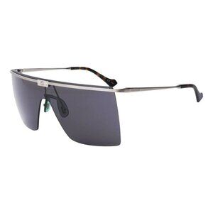 NWT GUCCI SUNGLASSES MEN SILVER SHIELD EYEWEAR GUCCI